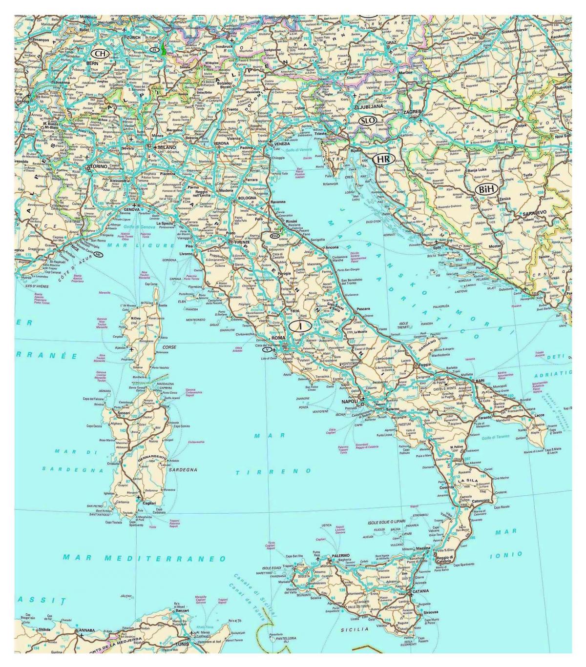 Cartina Italia Geografica Mappa Stradario Ditalia Mappa Porn Sex 23296