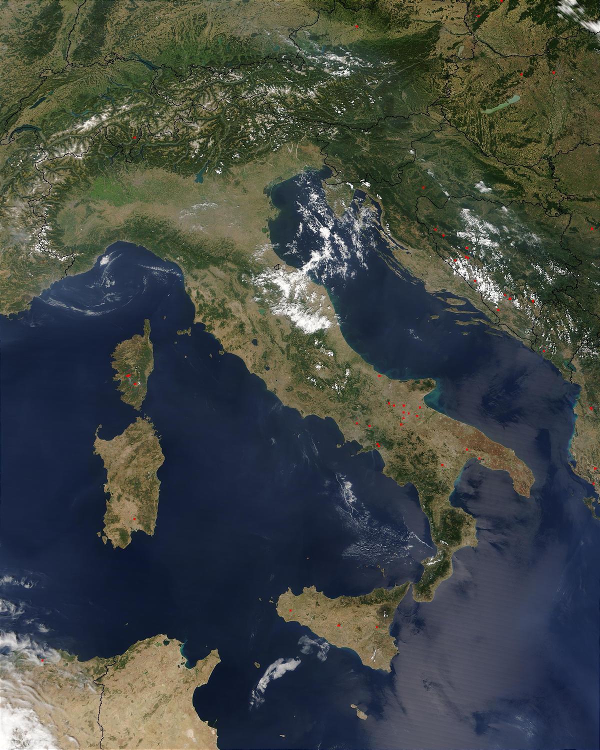 Italia Mappa Satellitare 