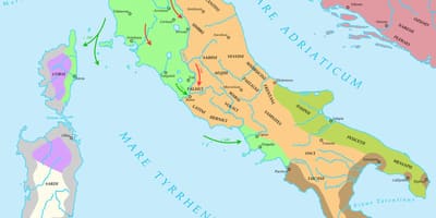 Mappa dell'Italia antica