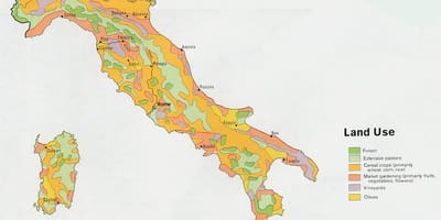 Mappa di Italia agricoltura