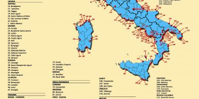 Migliori spiagge in Italia mappa