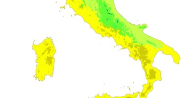 Mappa dell'Italia per il clima