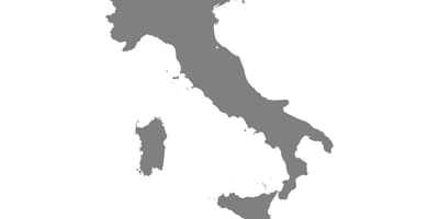 Mappa di Italia di vettore