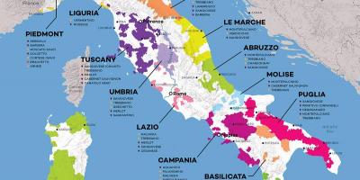 L'italia del vino sulla mappa