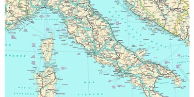 Viaggi in italia mappa percorsi