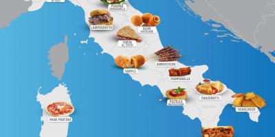 Mappa di italia alimentari